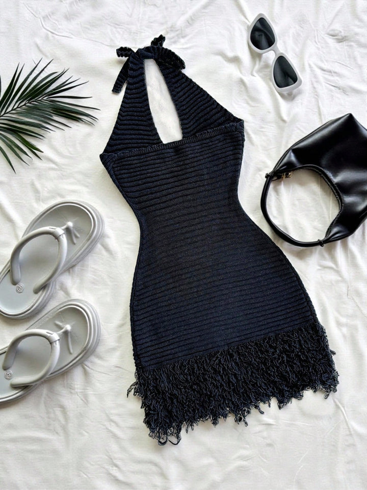Shein mini ruha, kék