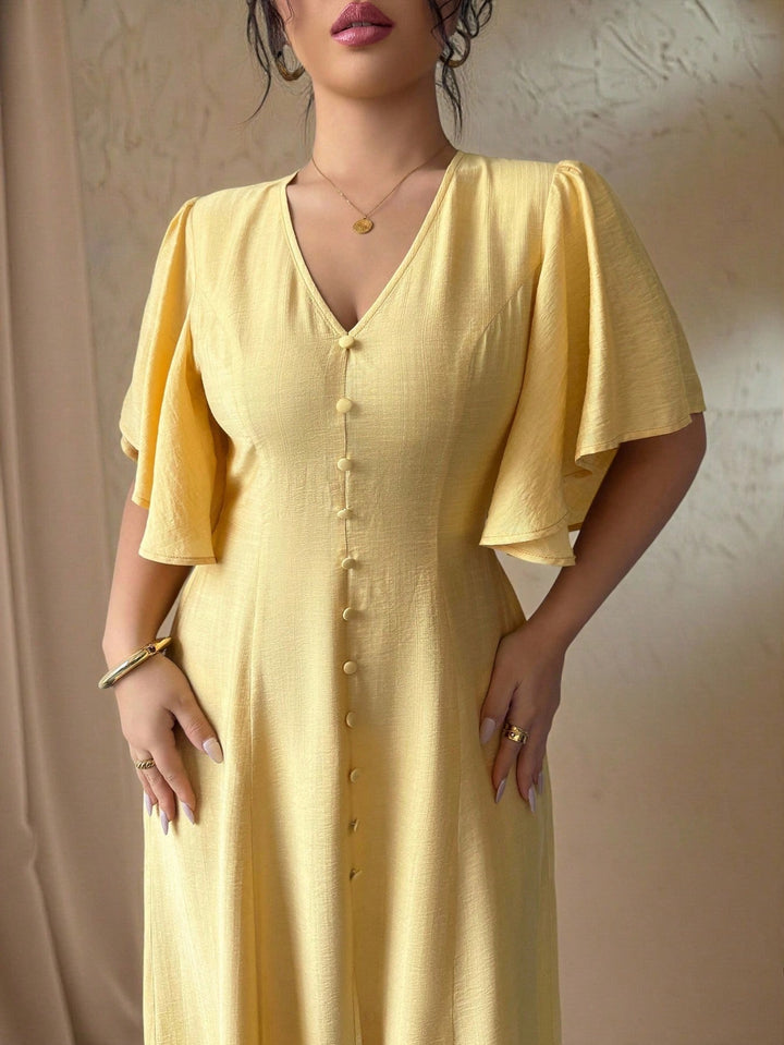 Rochie maxi SHEIN, galben