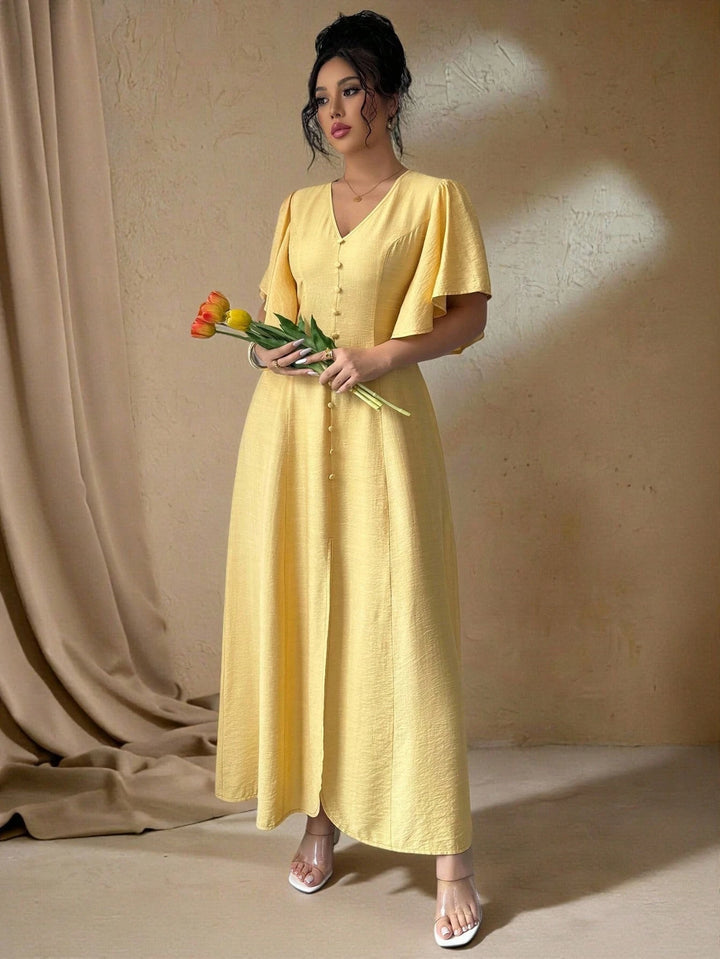 Rochie maxi SHEIN, galben