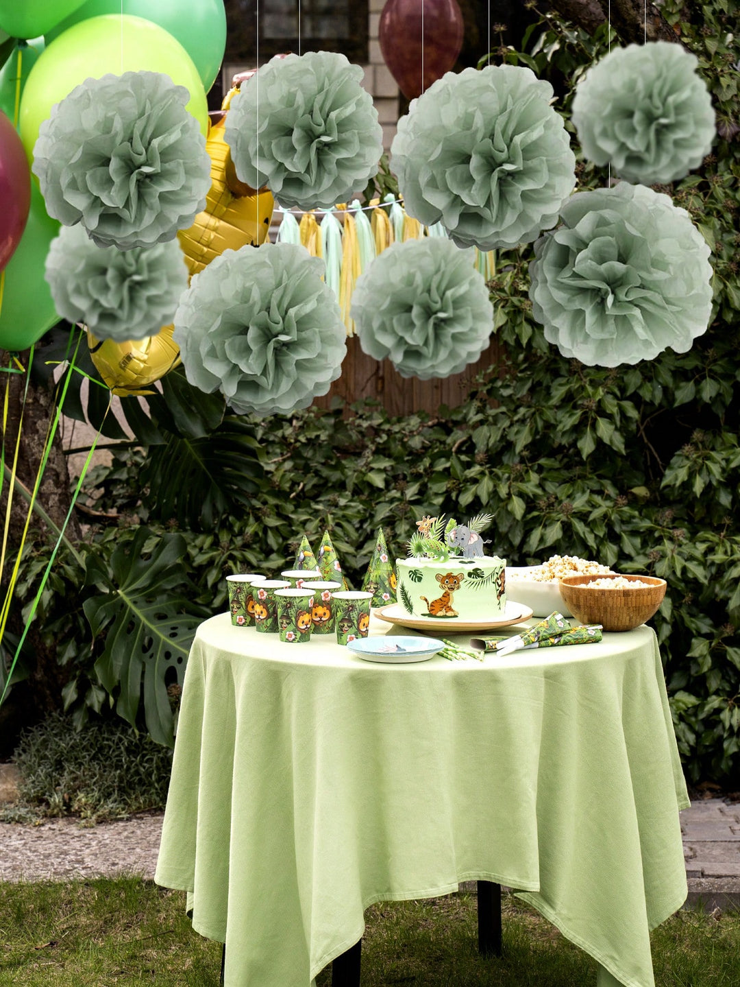 Fundal de petrecere SHEIN, verde