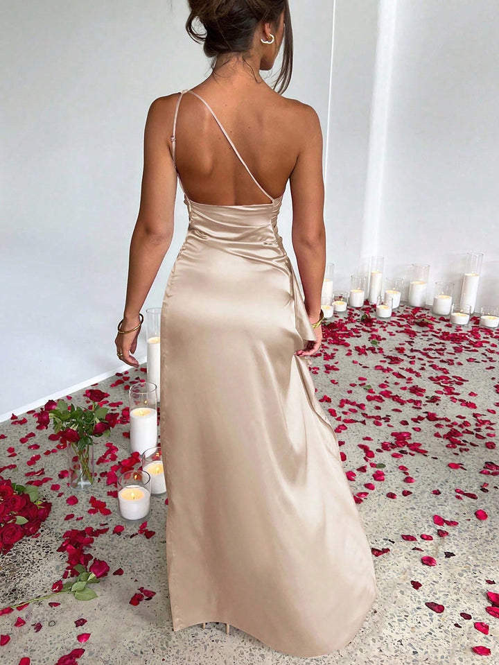 Rochie maxi SHEIN, auriu
