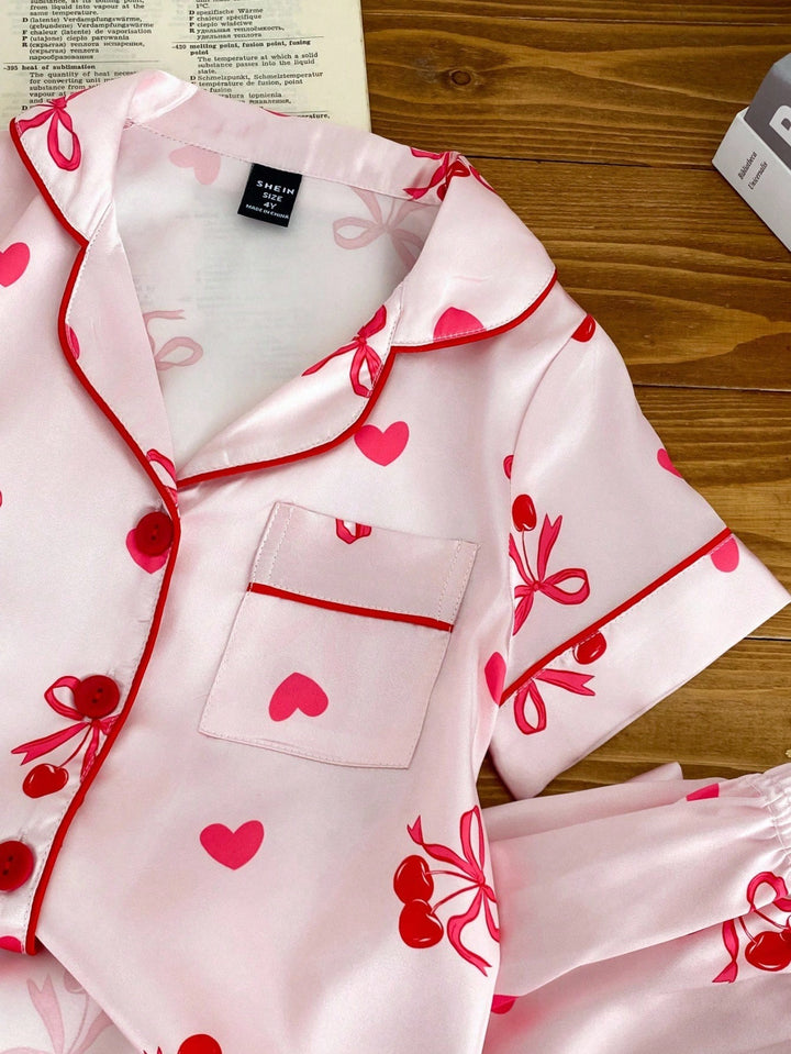 Compleu pijamale SHEIN, roz