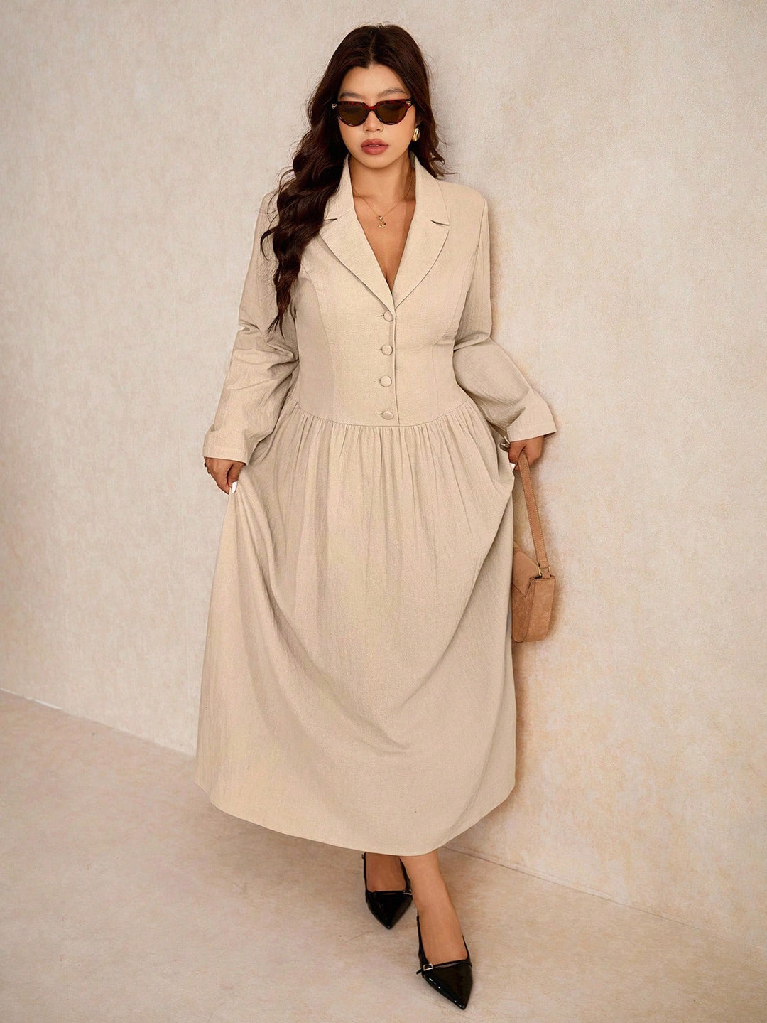 Rochie SHEIN, kaki