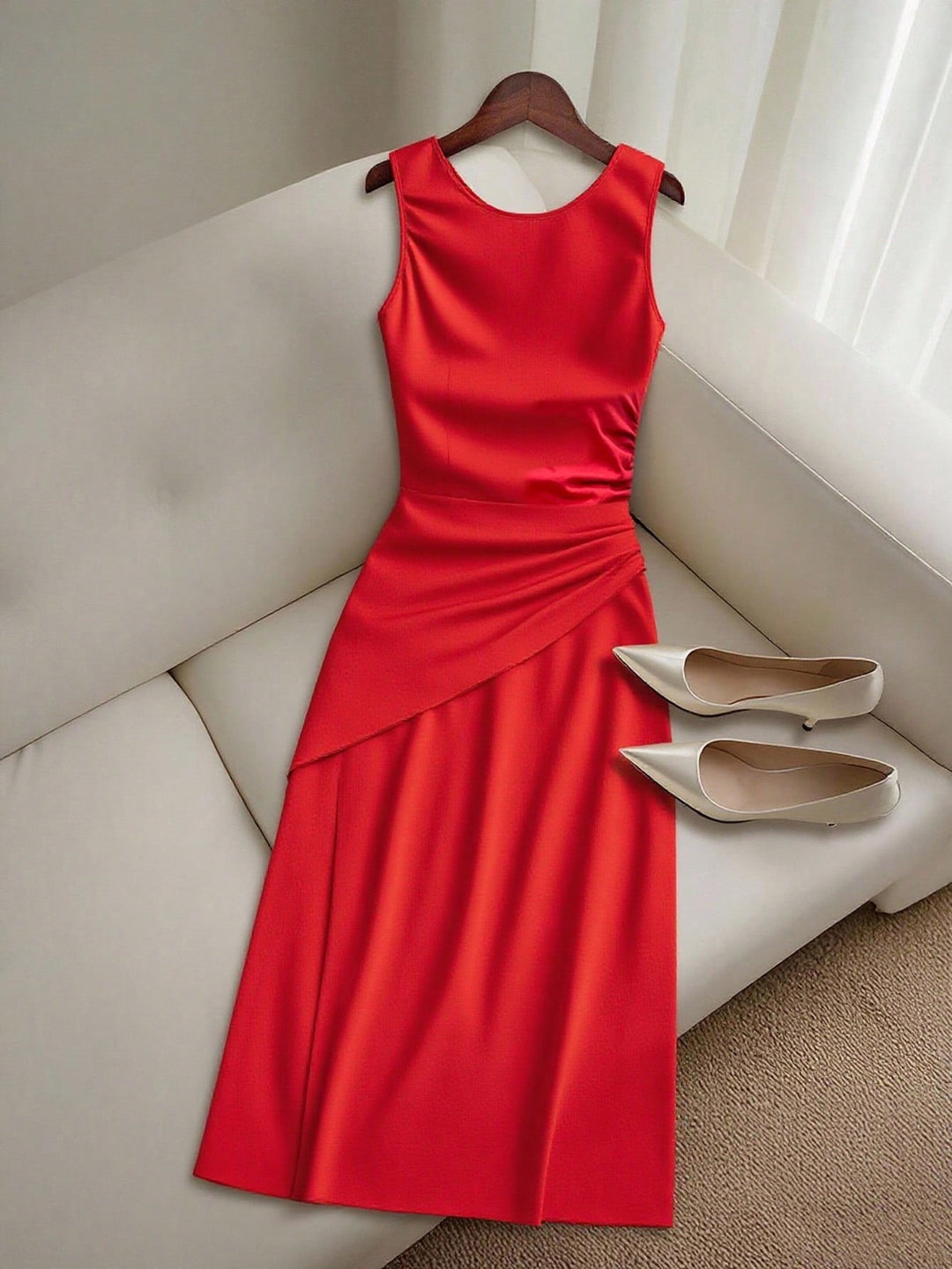 Rochie maxi SHEIN, roșu