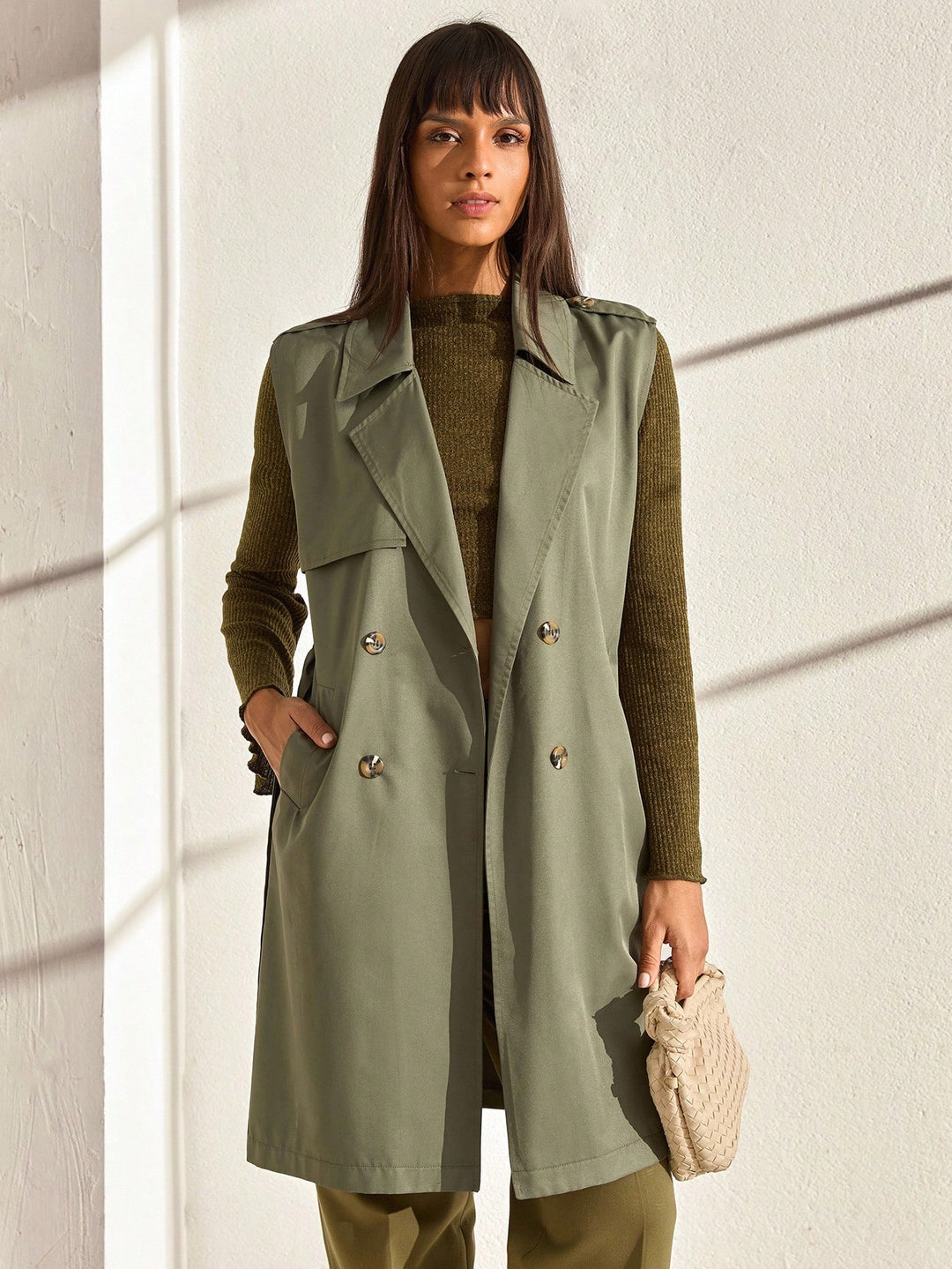 Trench SHEIN, verde