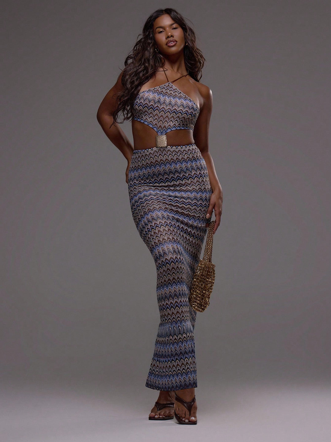 Rochie maxi SHEIN, mix culori
