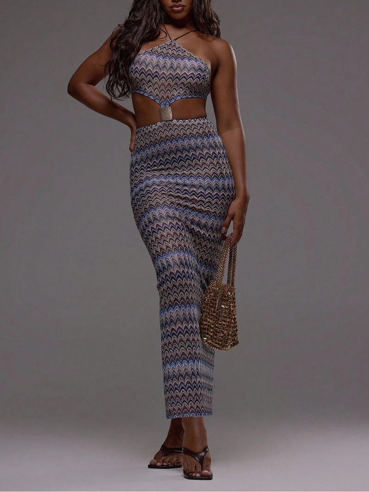 Rochie maxi SHEIN, mix culori