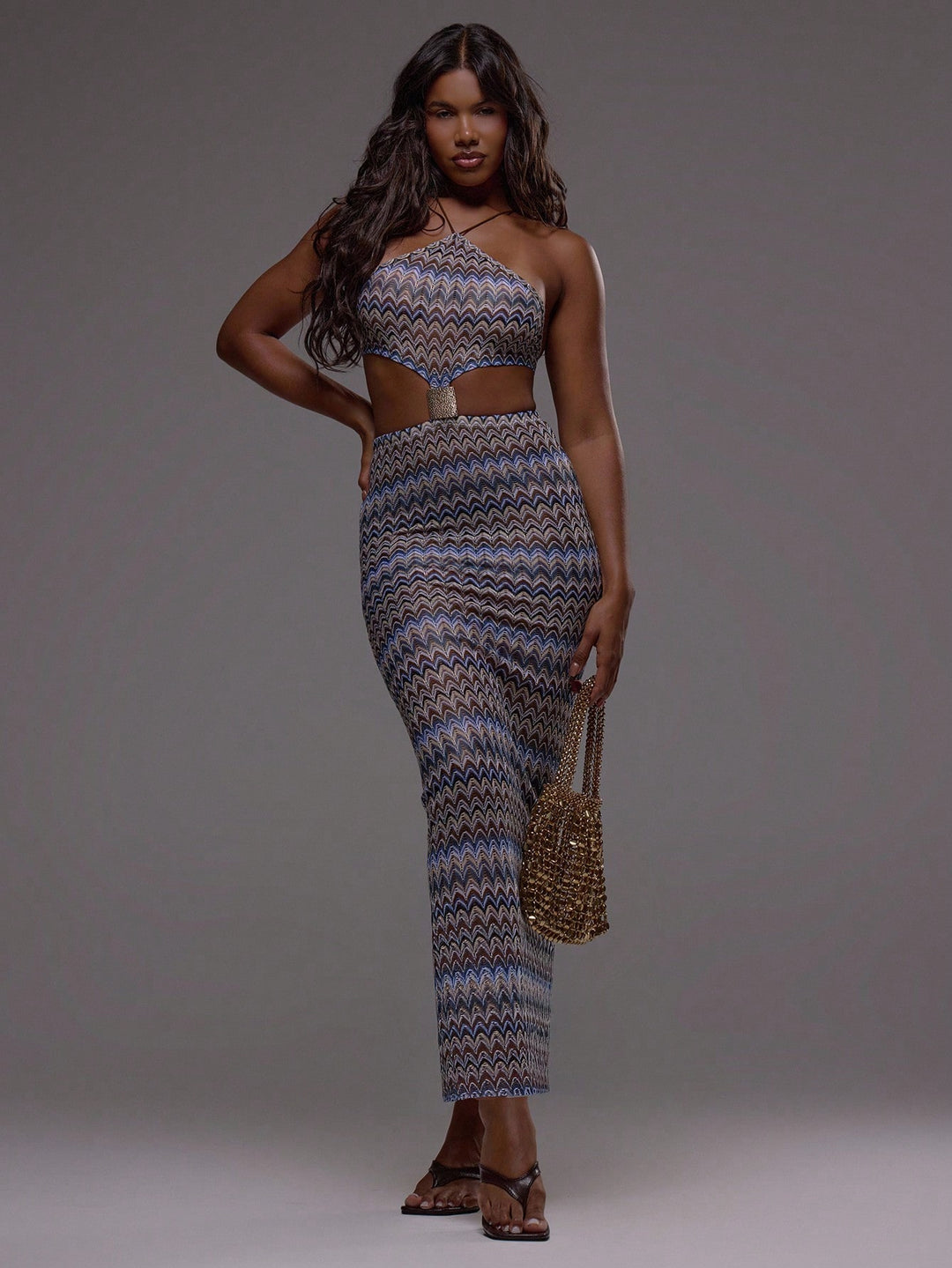 Rochie maxi SHEIN, mix culori