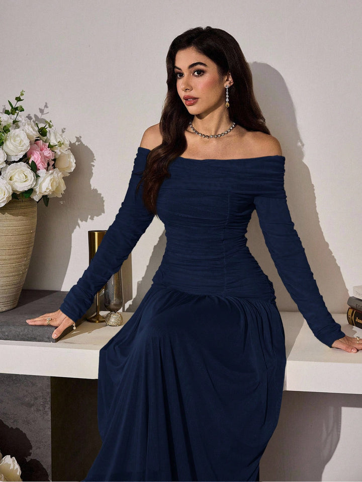 Rochie maxi SHEIN, albastru