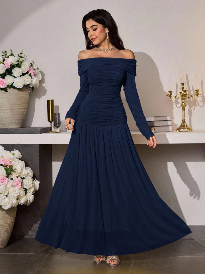 Rochie maxi SHEIN, albastru