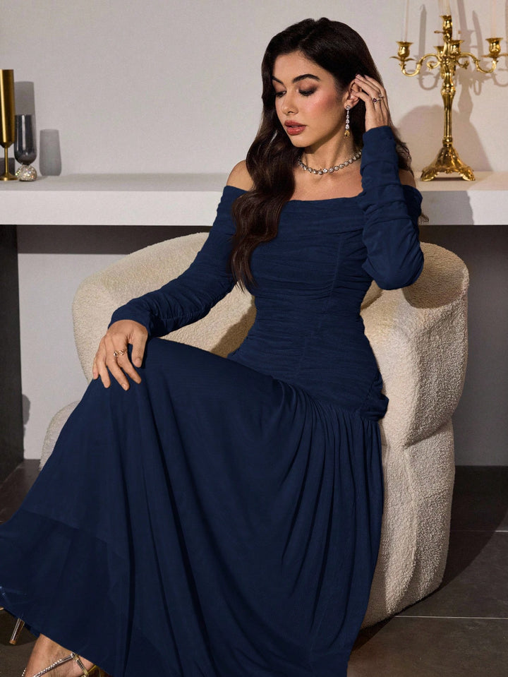 Rochie maxi SHEIN, albastru