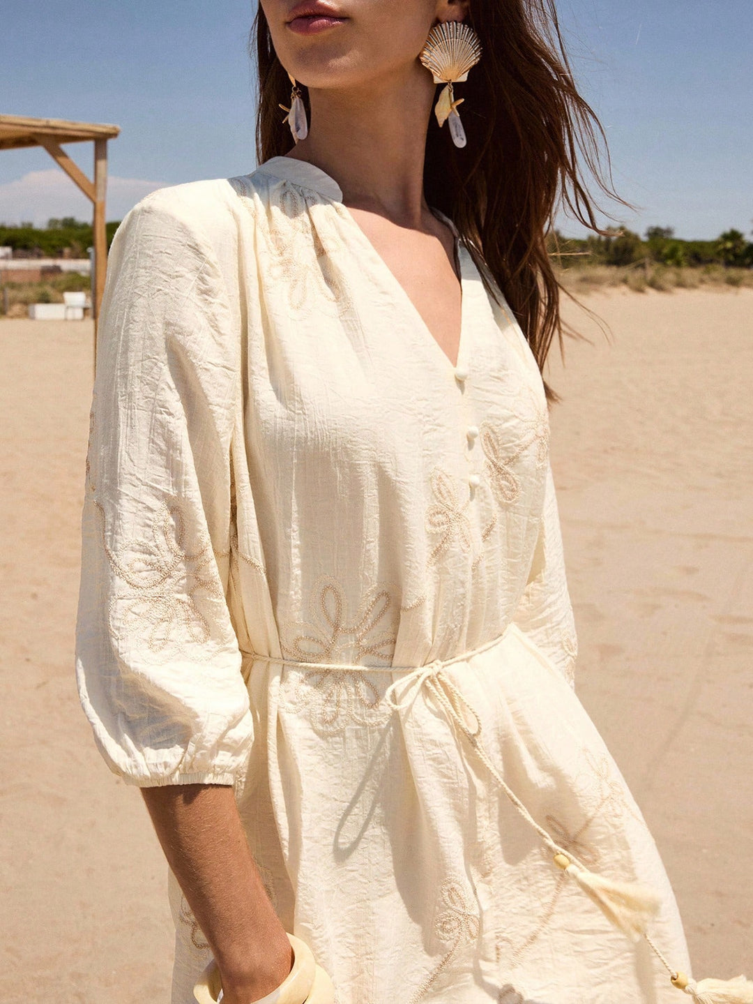 Rochie scurtă SHEIN, bej