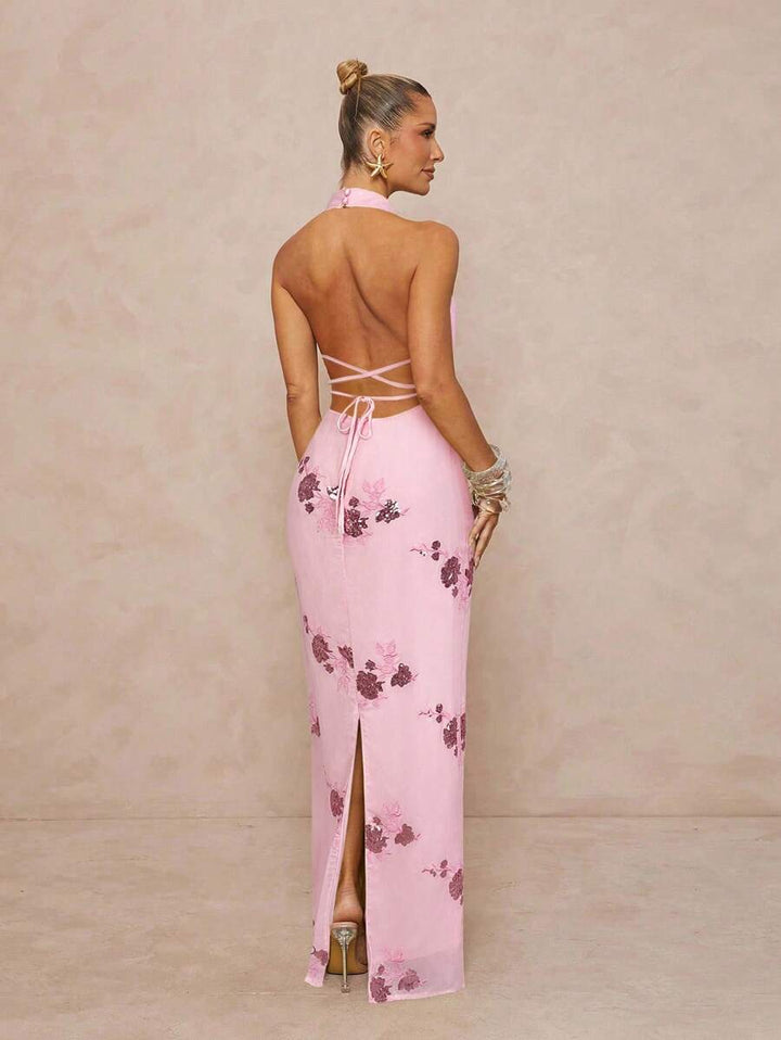 Rochie maxi SHEIN, roz
