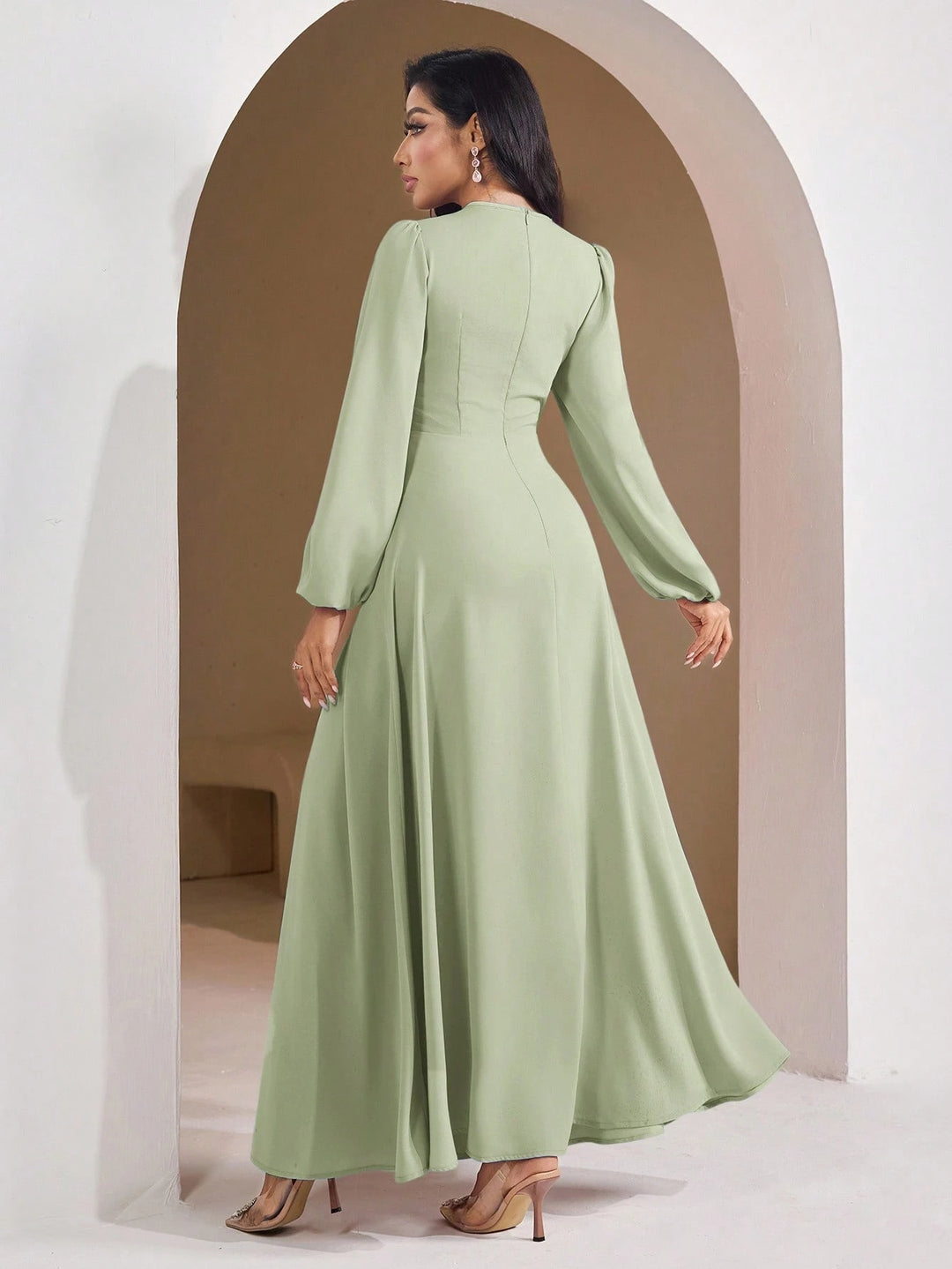 Rochie maxi SHEIN, verde