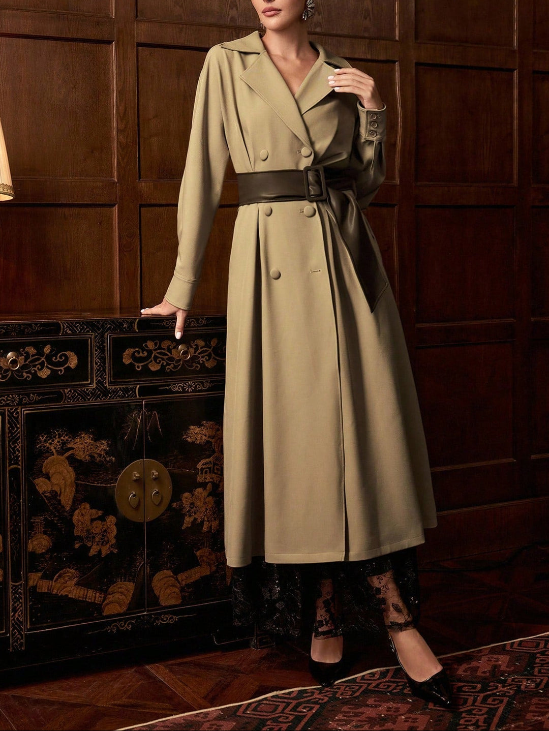 Trench SHEIN, bej