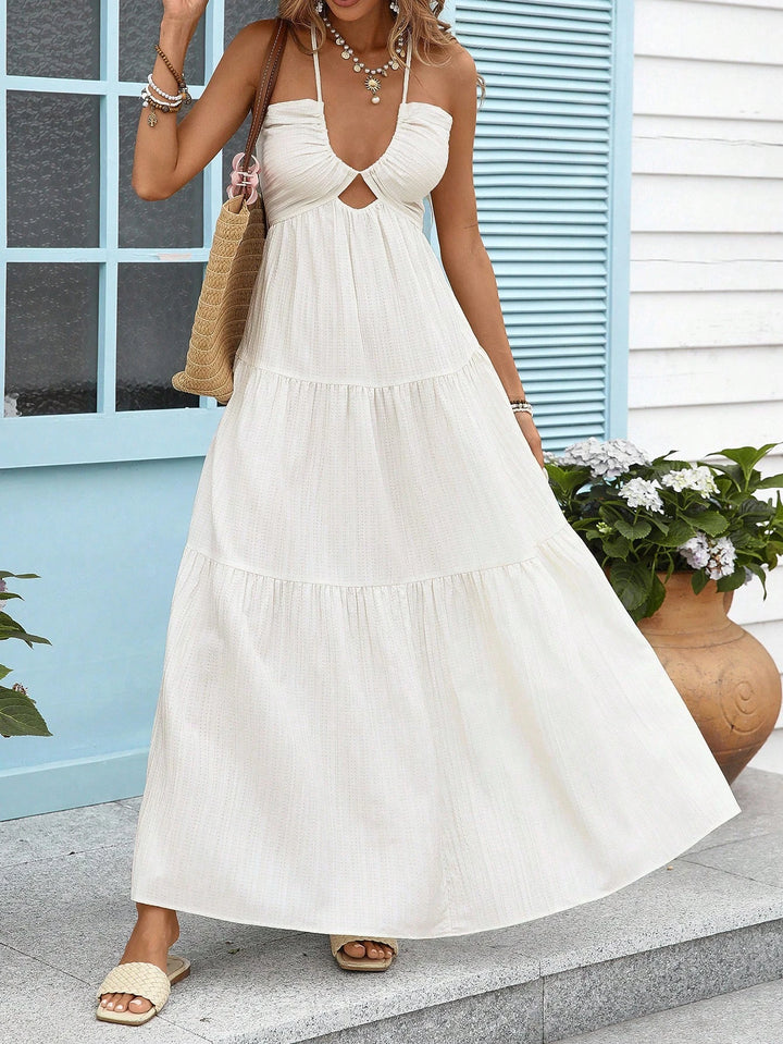 SHEIN maxi ruha, bézs