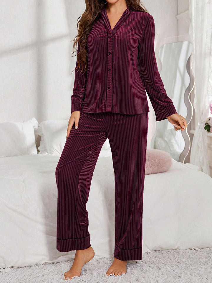 Pijama SHEIN, vișiniu