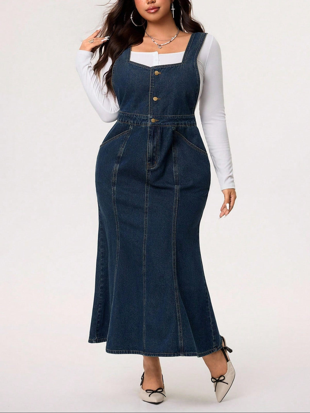 Rochei maxi SHEIN, albastru