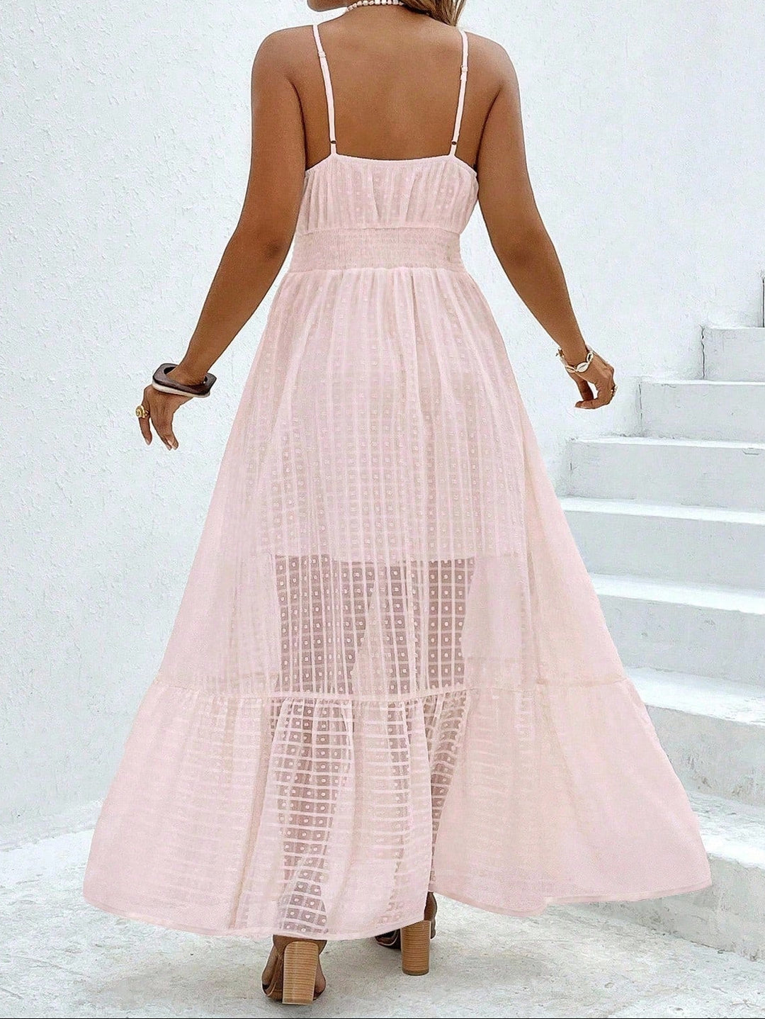 Rochie midi Shein, roz