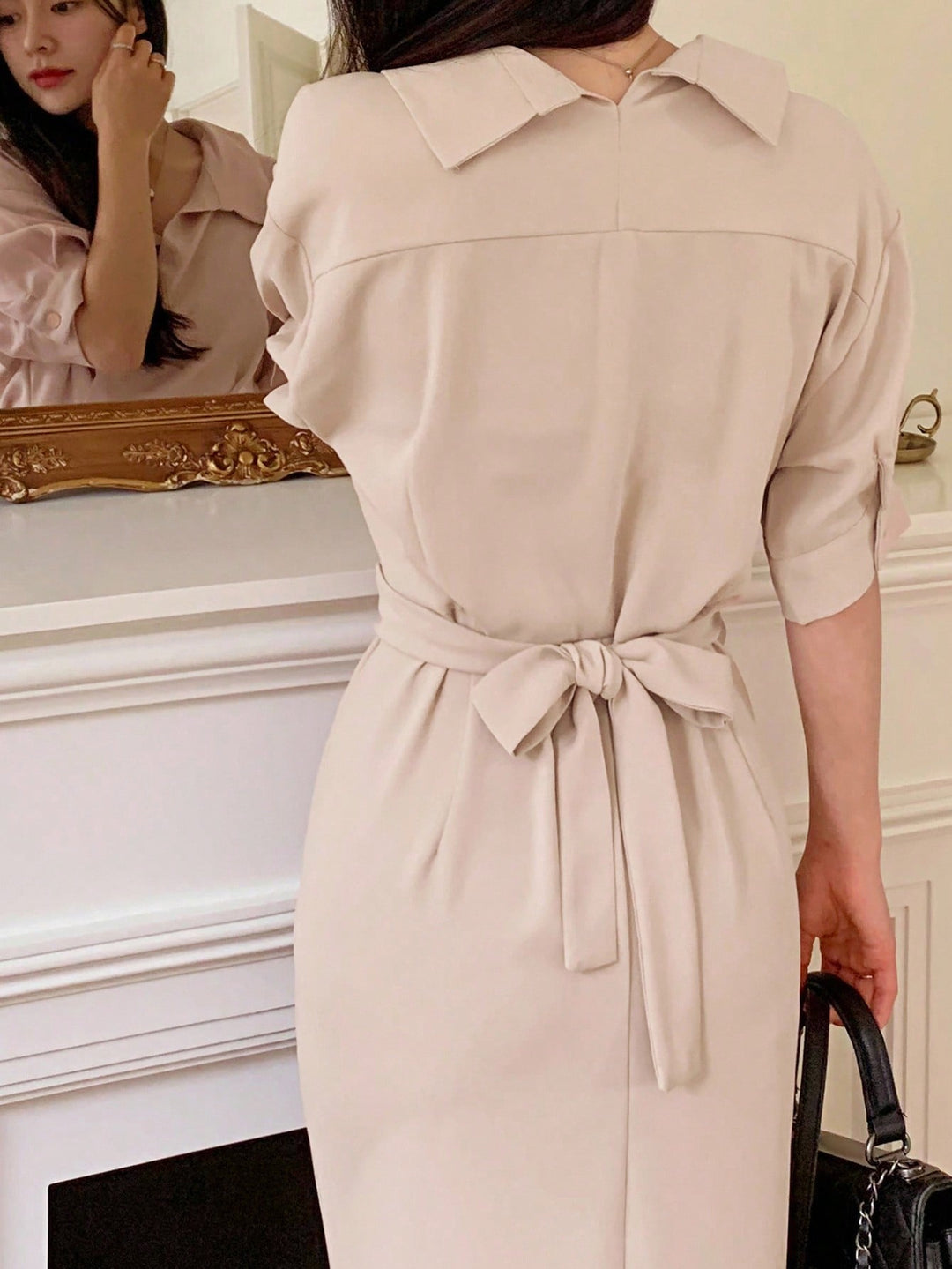 Rochie midi SHEIN, roz
