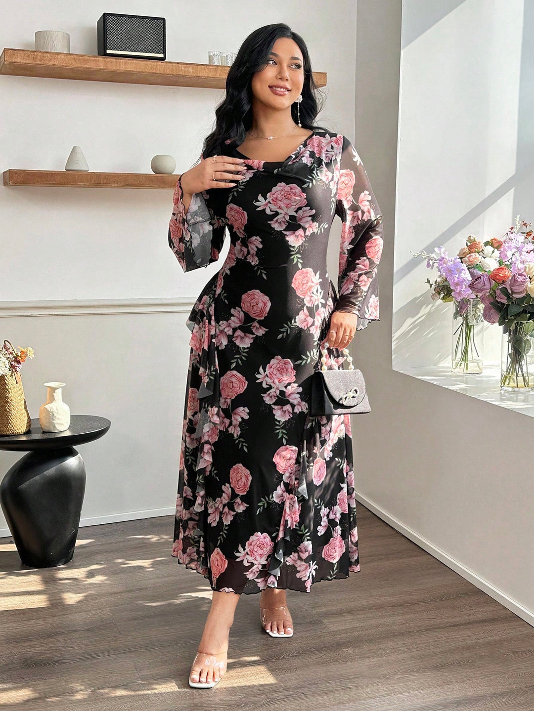 Rochie SHEIN, vișiniu