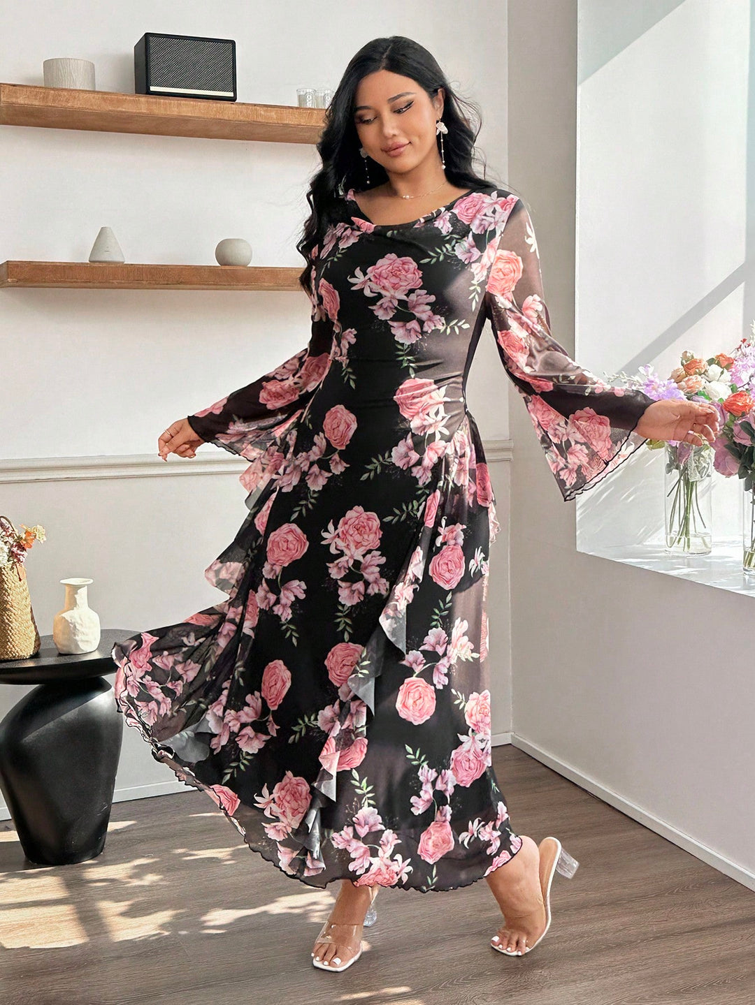 Rochie SHEIN, vișiniu