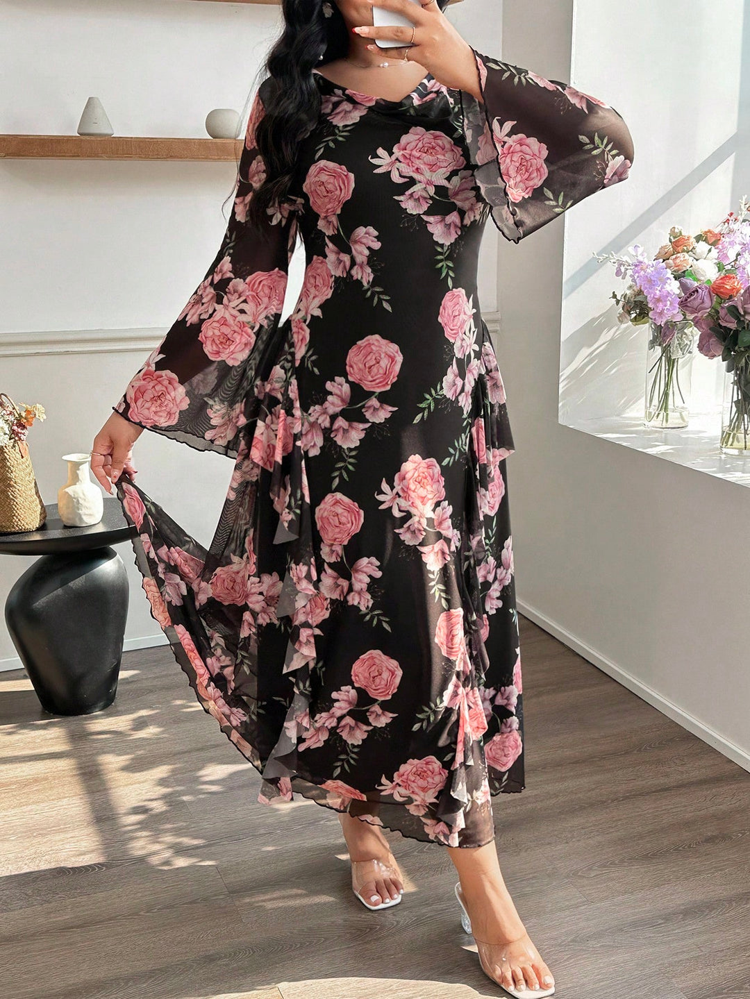 Rochie SHEIN, vișiniu