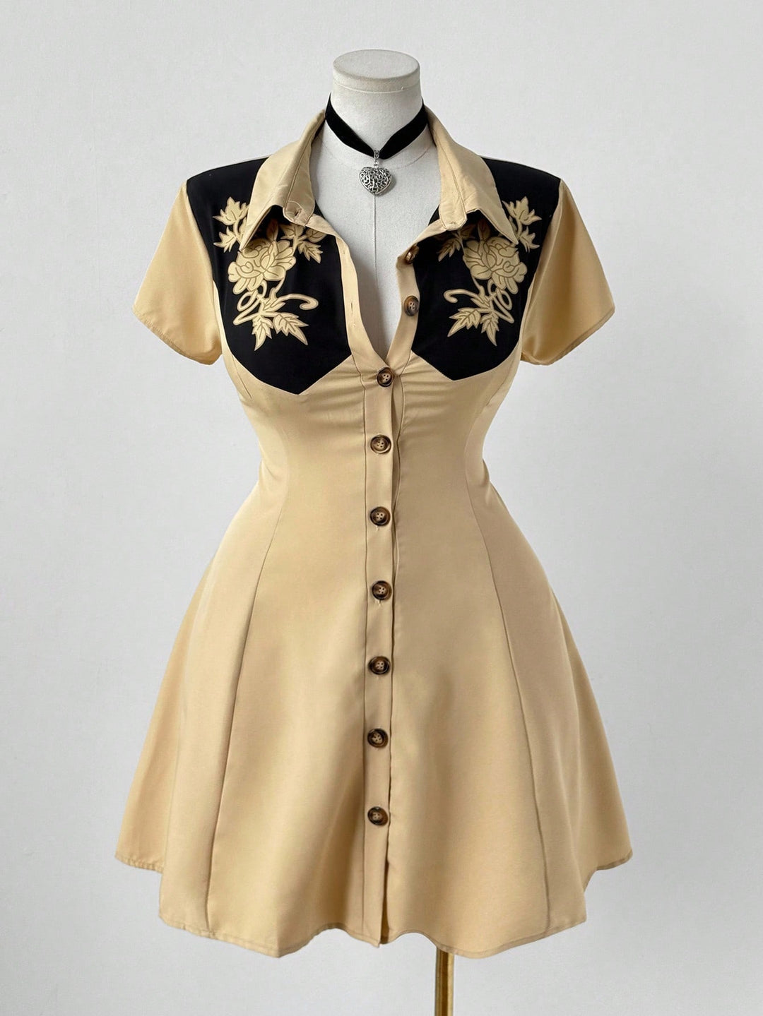 Rochie SHEIN, kaki