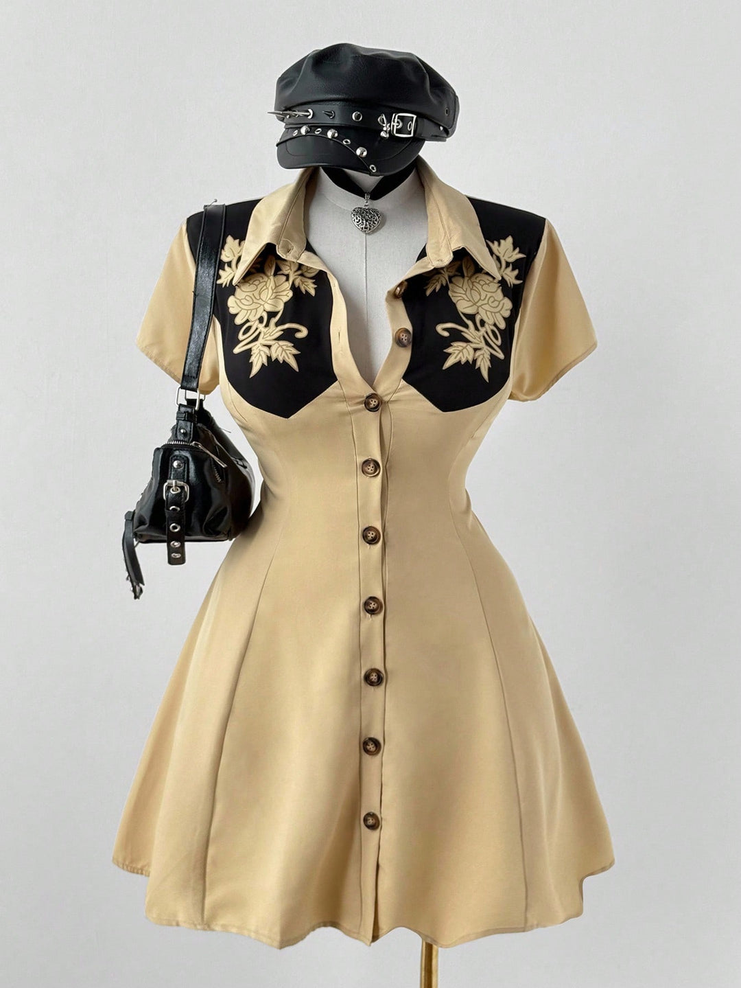 Rochie SHEIN, kaki