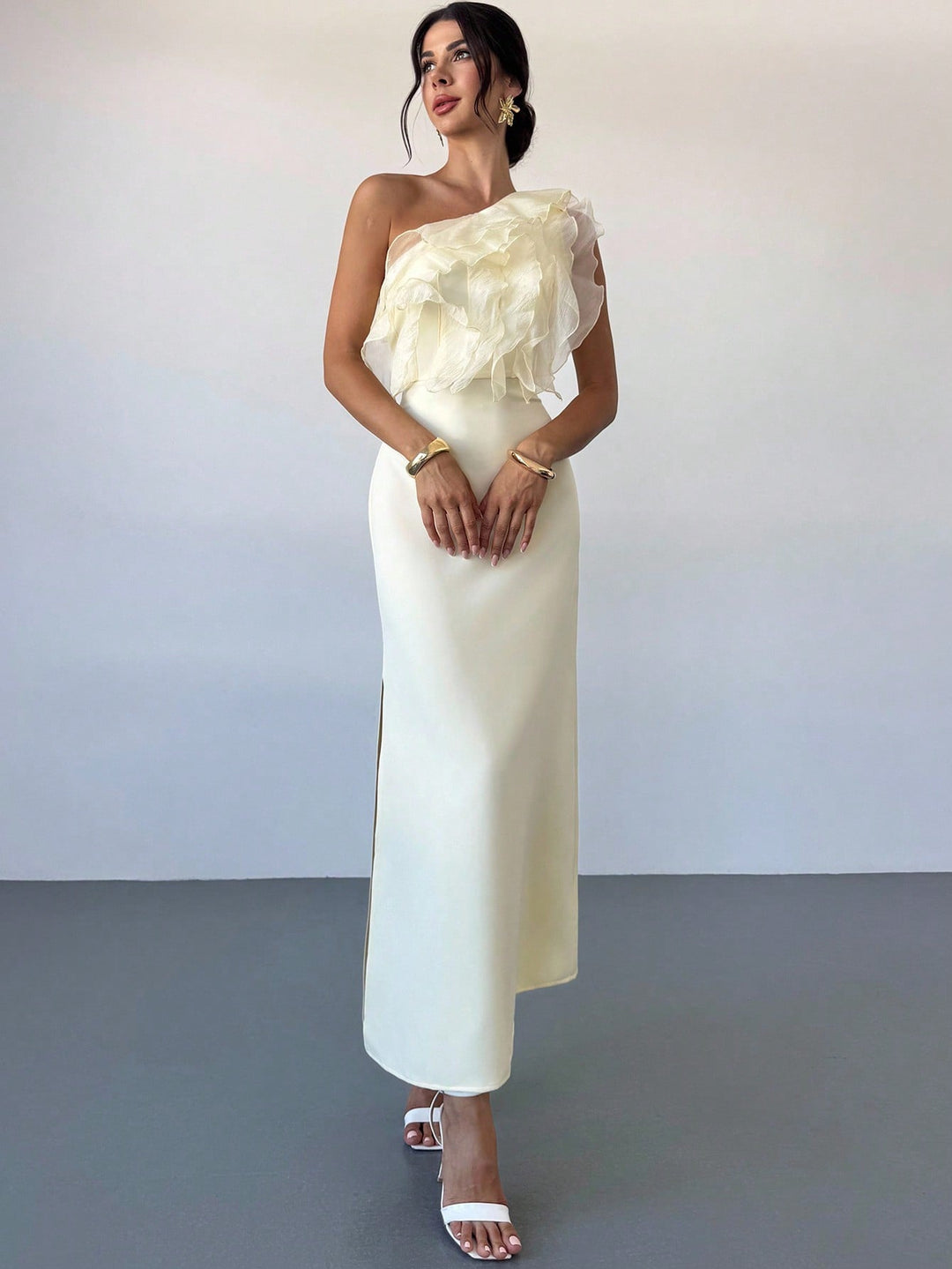 Rochie maxi SHEIN, galben