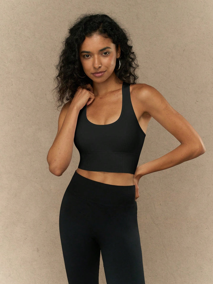 Bustieră sport SHEIN, negru