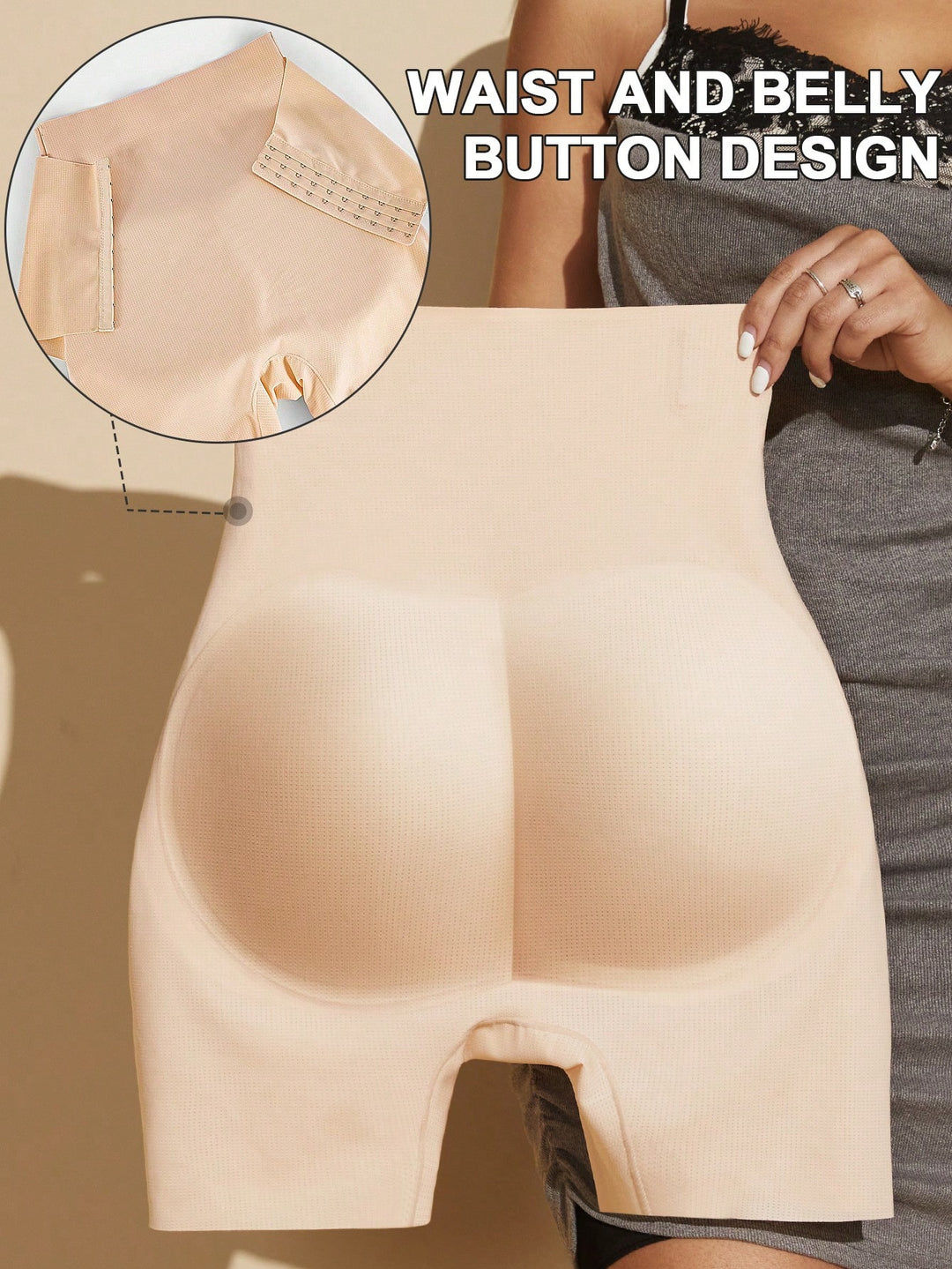 Colanți modelatori SHEIN, crem