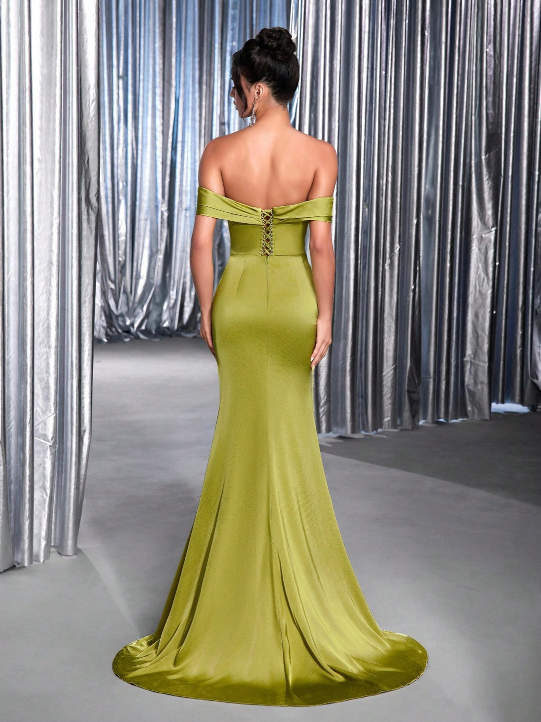 Rochie maxi SHEIN, verde