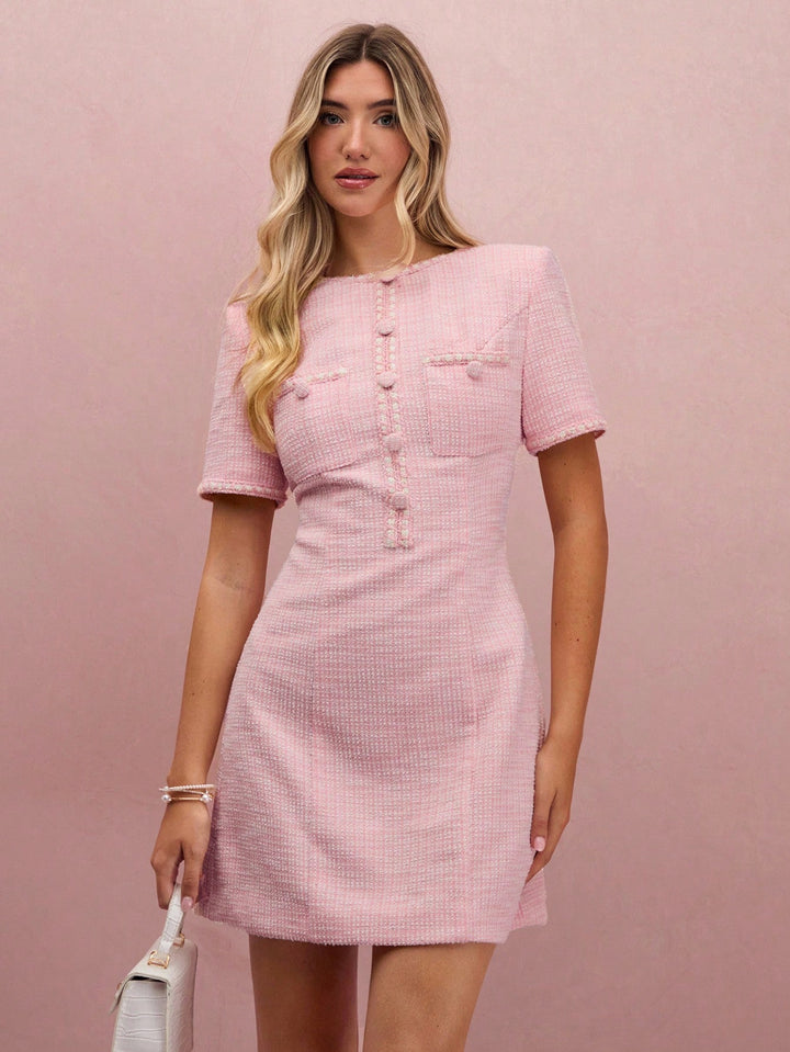 Rochie scurtă SHEIN, roz