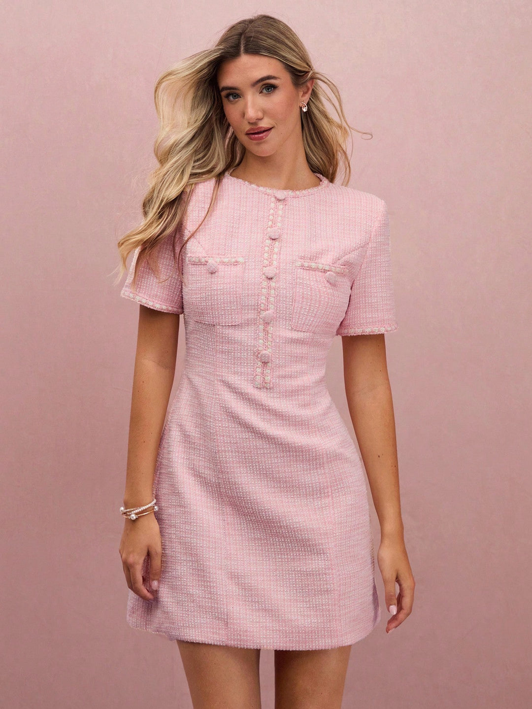 Rochie scurtă SHEIN, roz