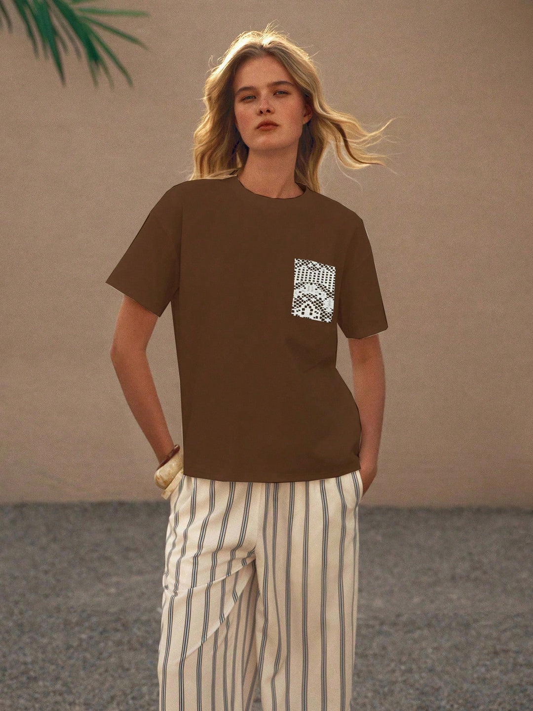 Tricou SHEIN, maro
