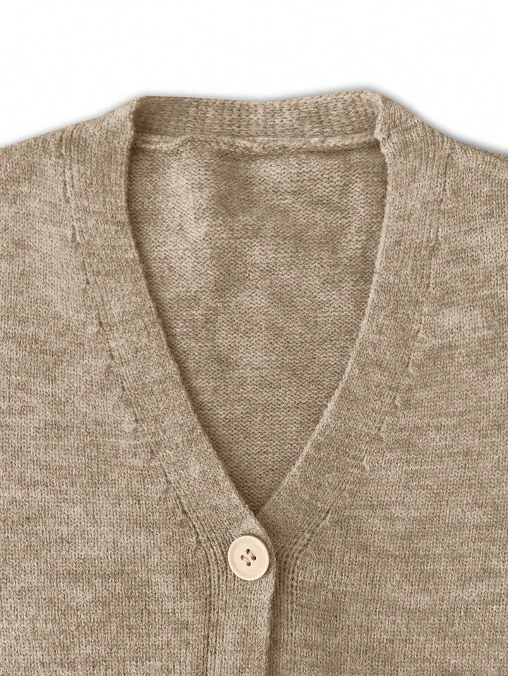 Cardigan SHEIN, maro