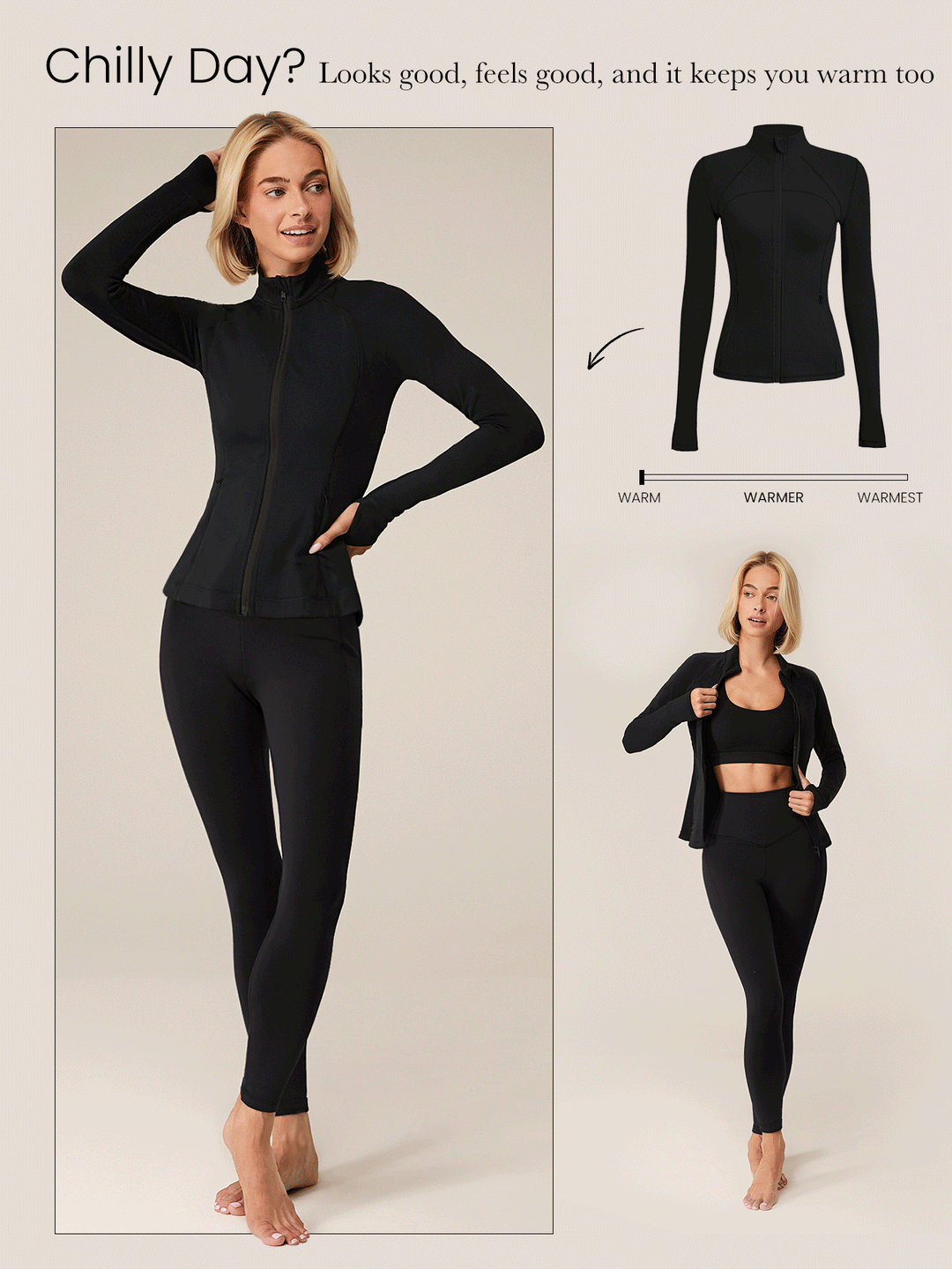 Jachetă sport SHEIN, negru