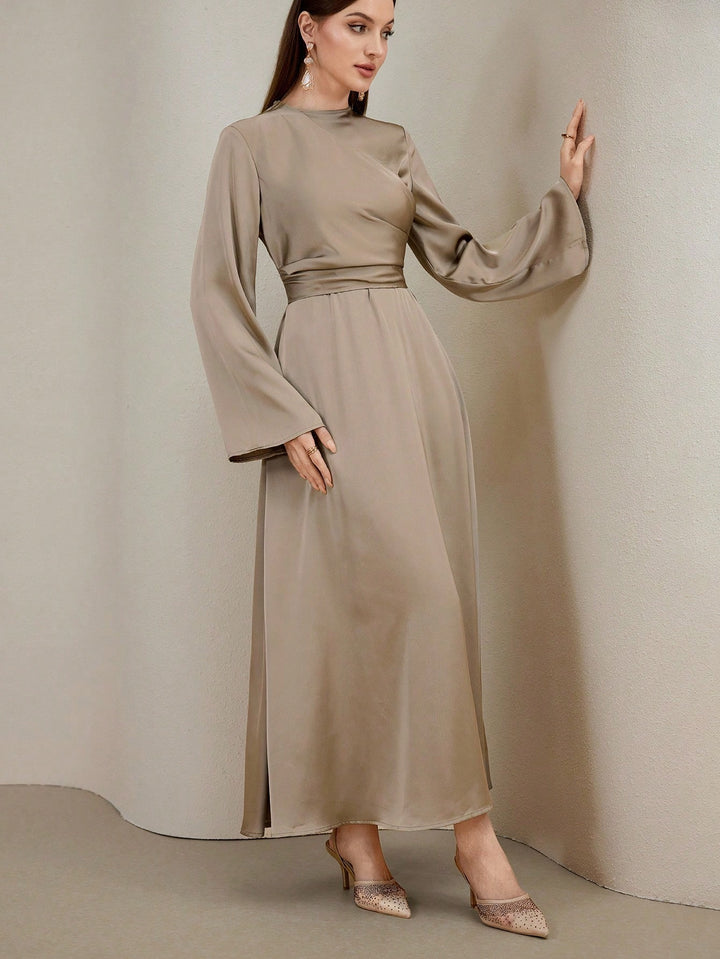 Rochie maxi SHEIN, kaki