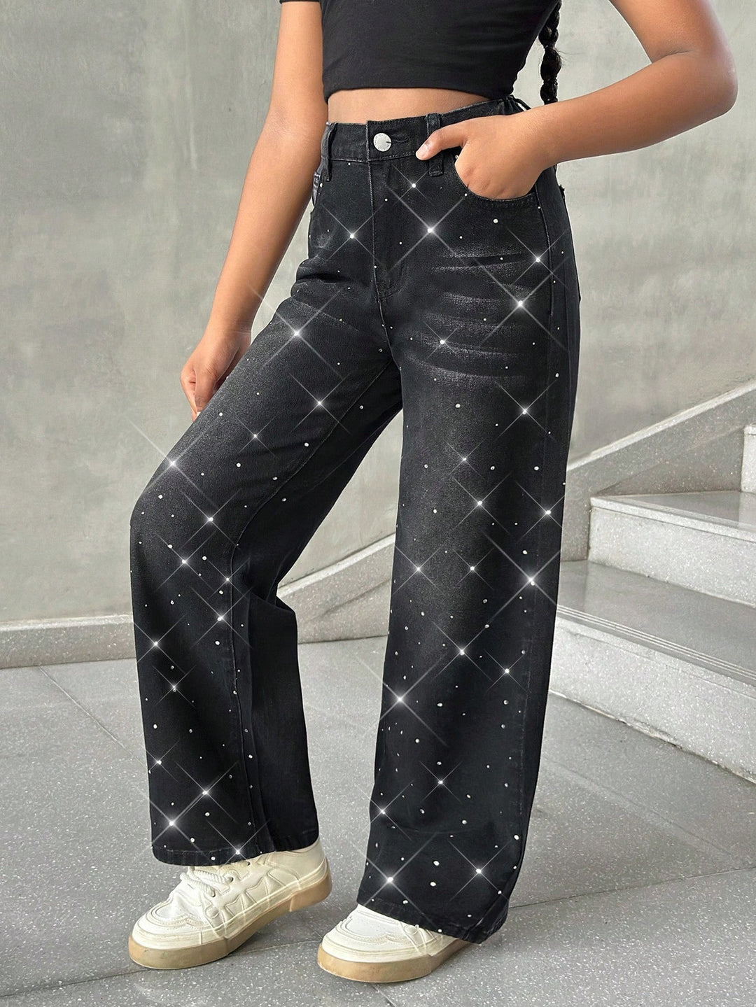 Jeans SHEIN, negru
