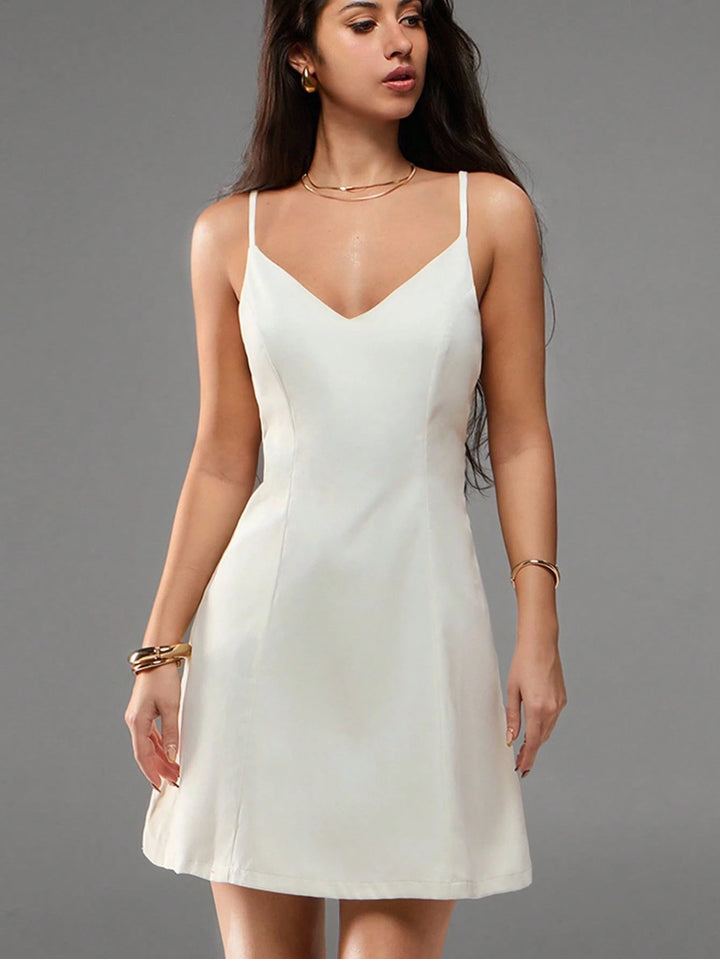 Rochie mini SHEIN, crem