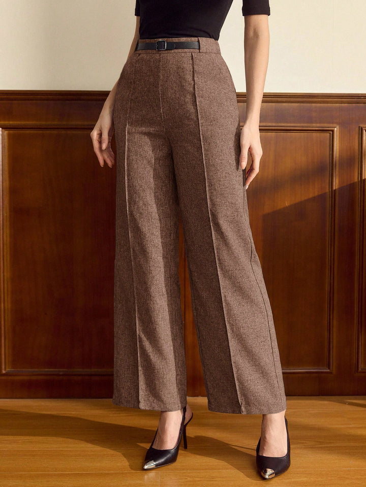 Pantaloni SHEIN, maro