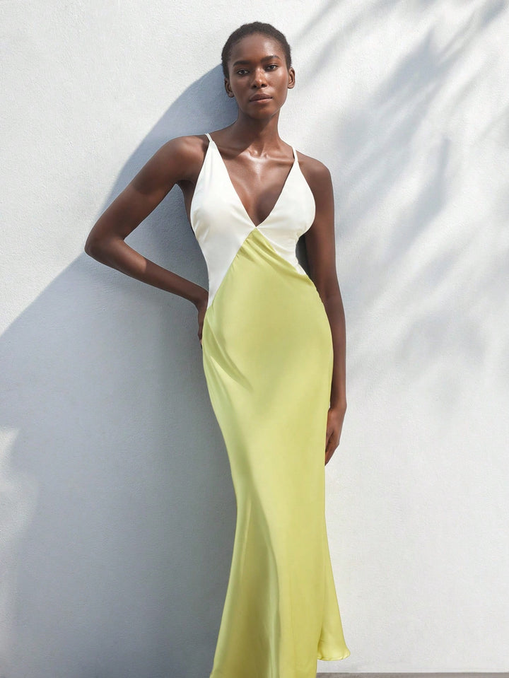 Rochie maxi SHEIN, verde