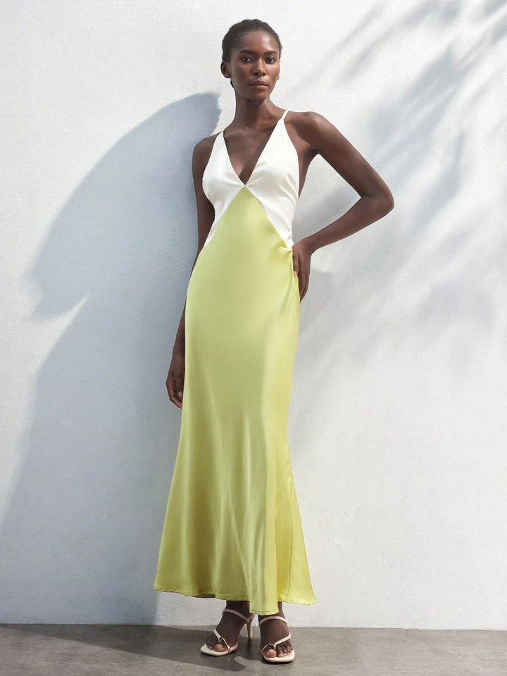 Rochie maxi SHEIN, verde