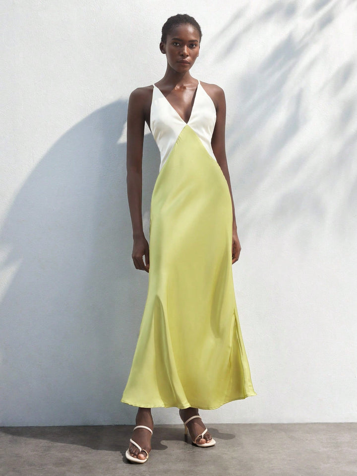 Rochie maxi SHEIN, verde