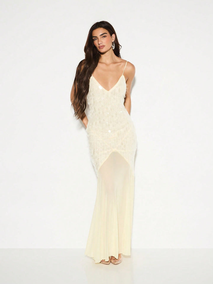 Rochie maxi SHEIN, galben