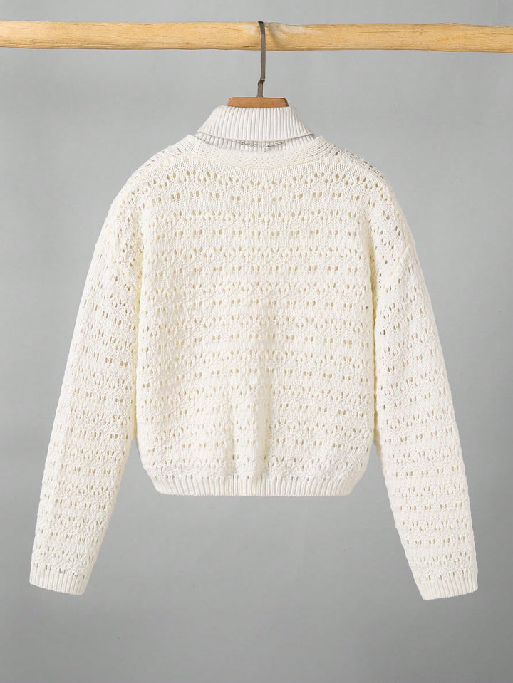 Cardigan SHEIN, crem