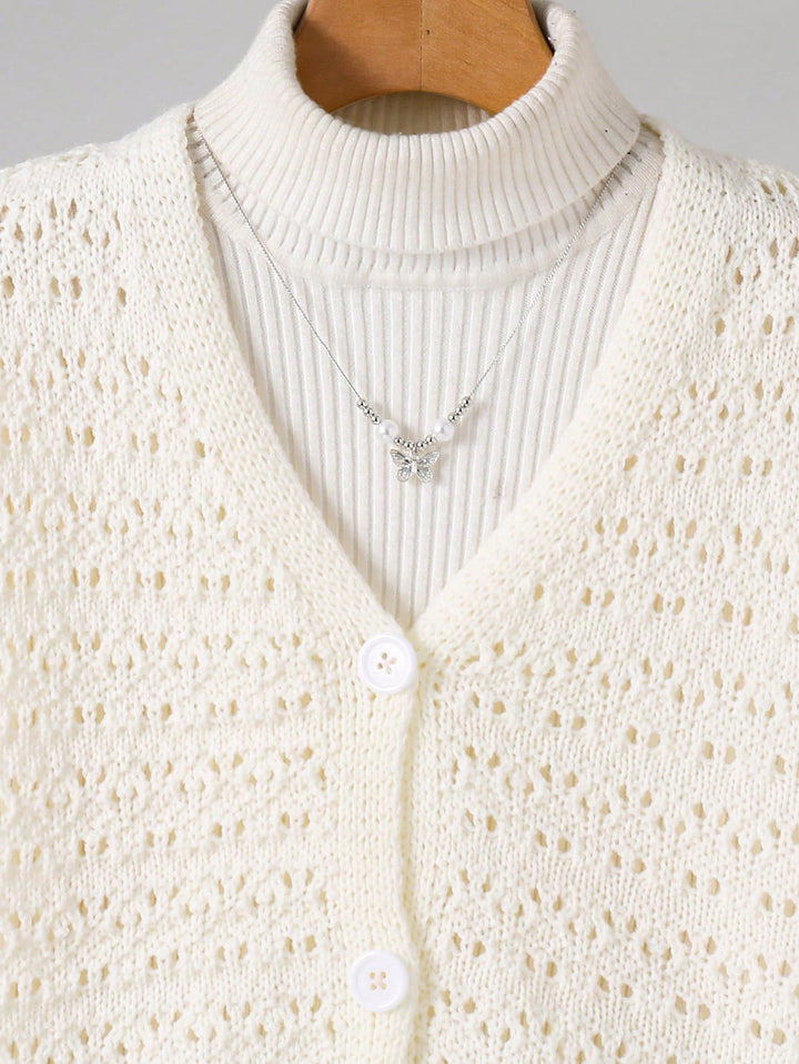 Cardigan SHEIN, crem