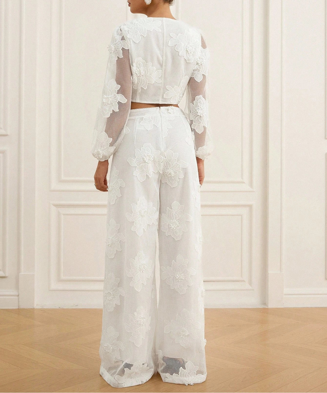 Compleu Aveloria by Shein, alb