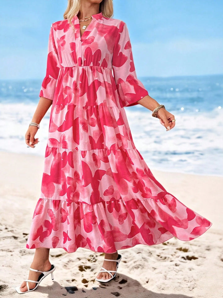 Rochie maxi SHEIN, mix culori